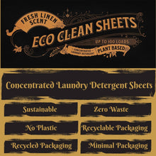 Load image into Gallery viewer, Eco Clean Sheets - Concentrated Laundry Detergent -100 Loads
