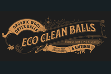Load image into Gallery viewer, Eco Clean Dryer Balls, Organic, BULK - w/RETAIL DISPLAY BOX
