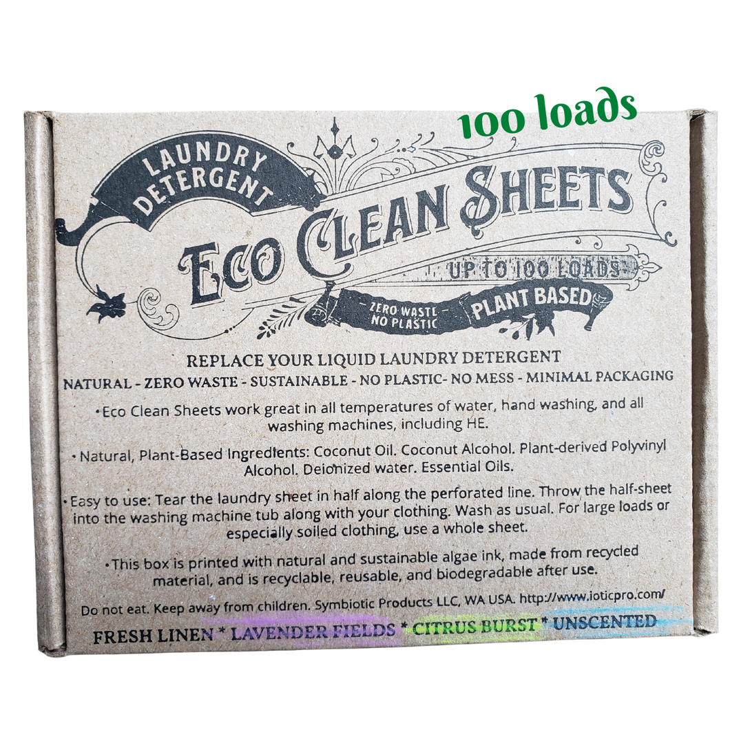 Eco Clean Sheets - Concentrated Laundry Detergent -100 Loads