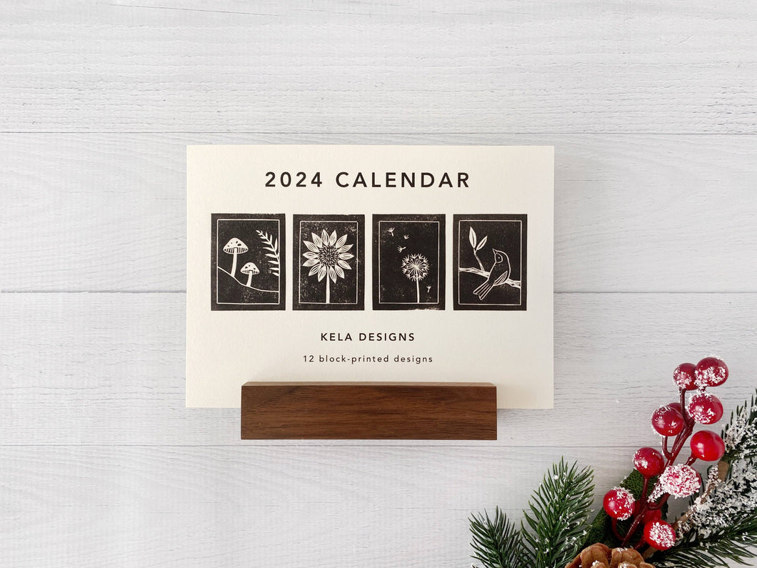2024 Block Printed Calendar