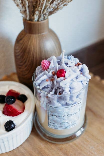 Berries & Cream Dessert Candle