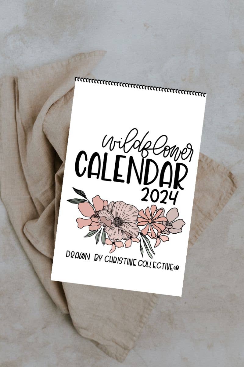 2024 flower calendar | wildflower calendar | wall calendar